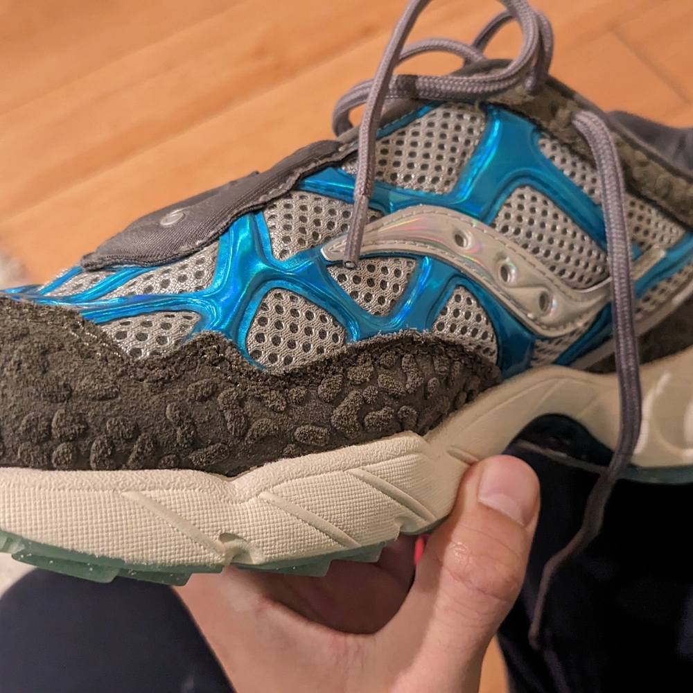 Saucony x FRESH RAGS limited edition manatee shoe